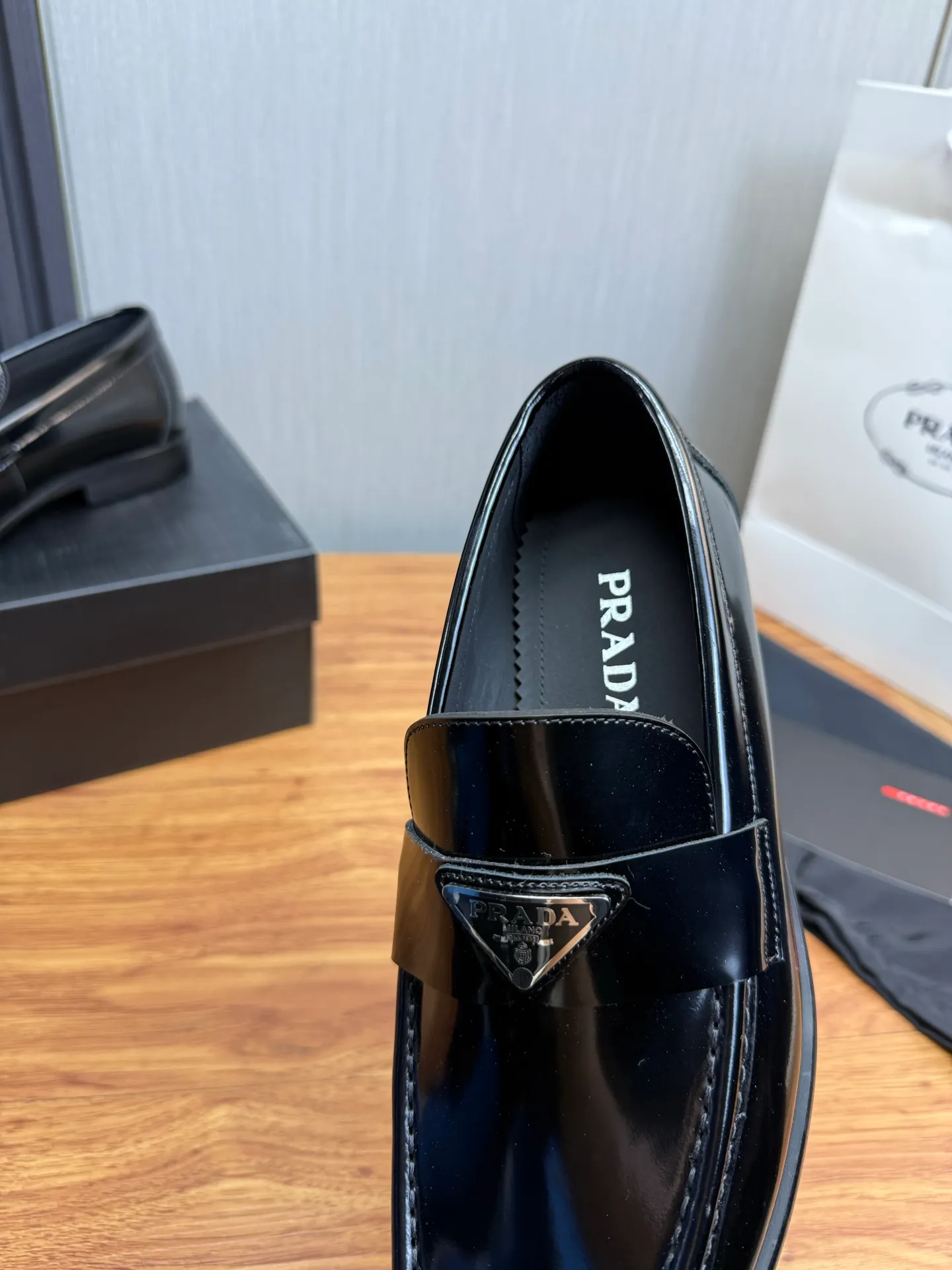 Factory price 580💰 ＰＲＡＤＡPrada. Men's business casual leather shoes, luxurious and noble👞All imported original brand leather materials, just to create a more comfortable wearing experience, upper: original cowhide. Frosted cowhide➕Imported full cowhide, original outsole✔️36-45 (45 non-returnable)